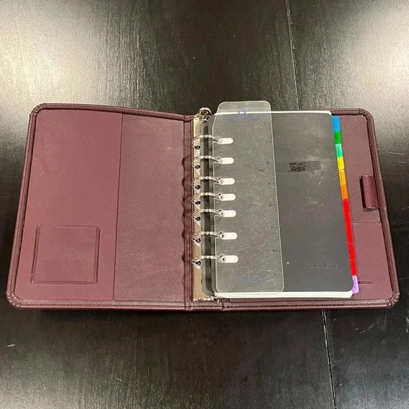 Vintage Franklin Covey Day Runner Style Binder Planner Faux Leather with Inserts - Picture 5 of 15
